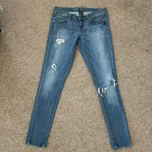 Mossimo Low Rise Distressed Skinny Jeans